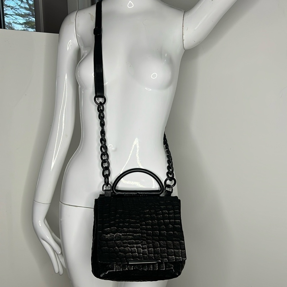 Daniella Lehavi Tutsi Mini Bag Black Italian Textured Leather Bag